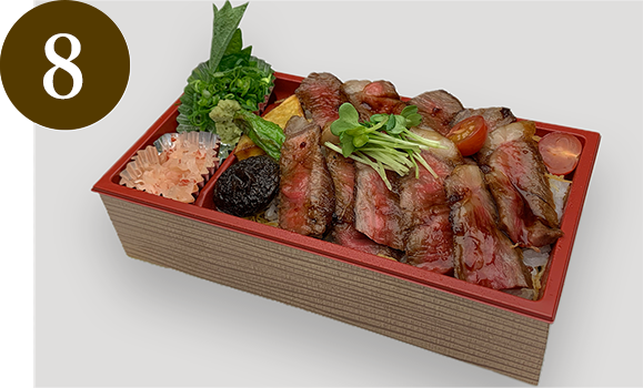 写真:和牛ステーキ重 2,916円